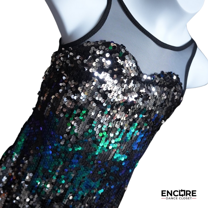 Blue Sparkle Fringe Dress