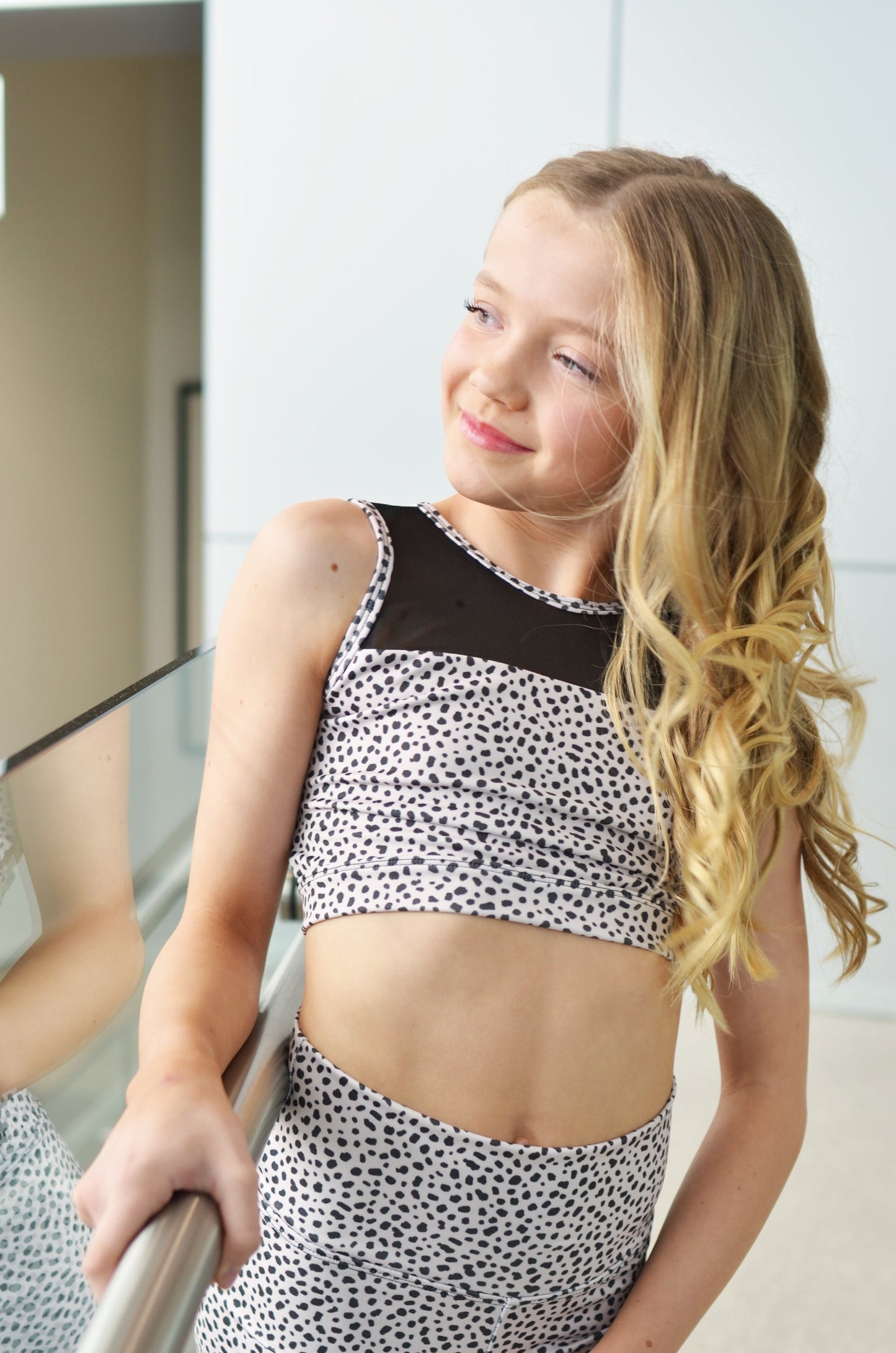 XO Soel Top - Leopard/Black Mesh