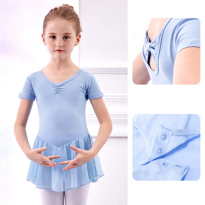 Short Sleeved Dance Leotard
