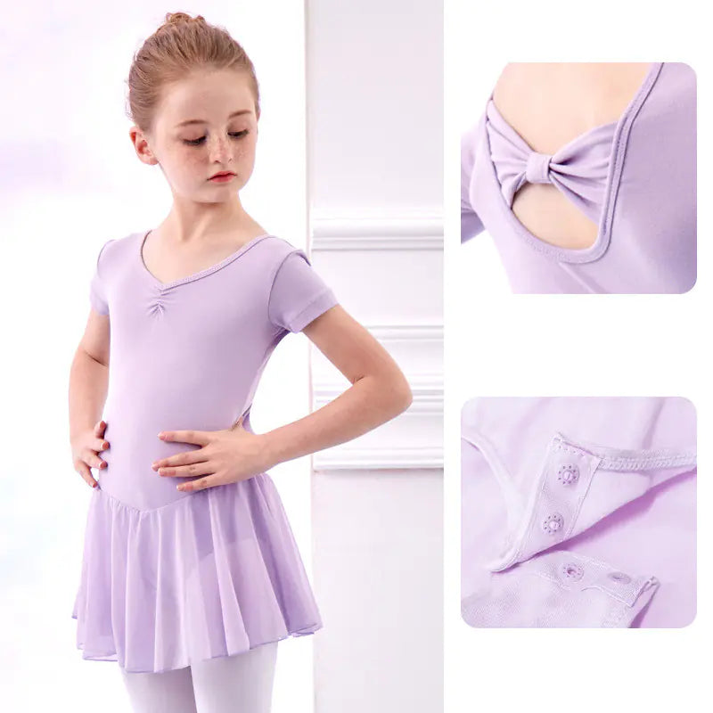 Short Sleeved Dance Leotard