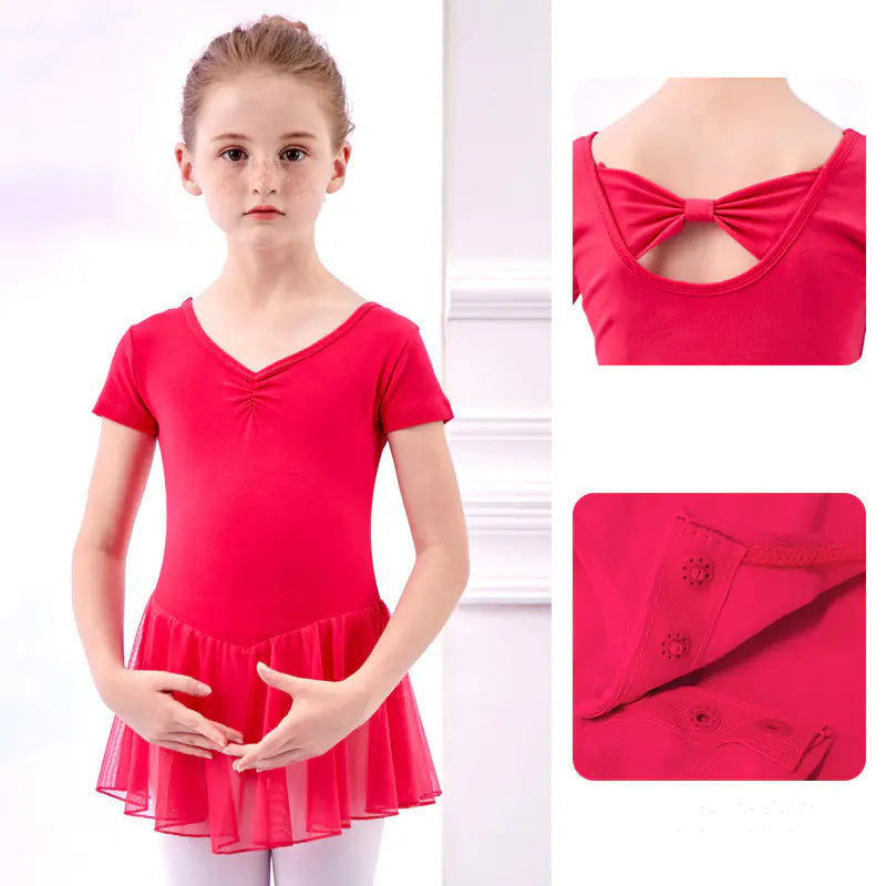 Short Sleeved Dance Leotard