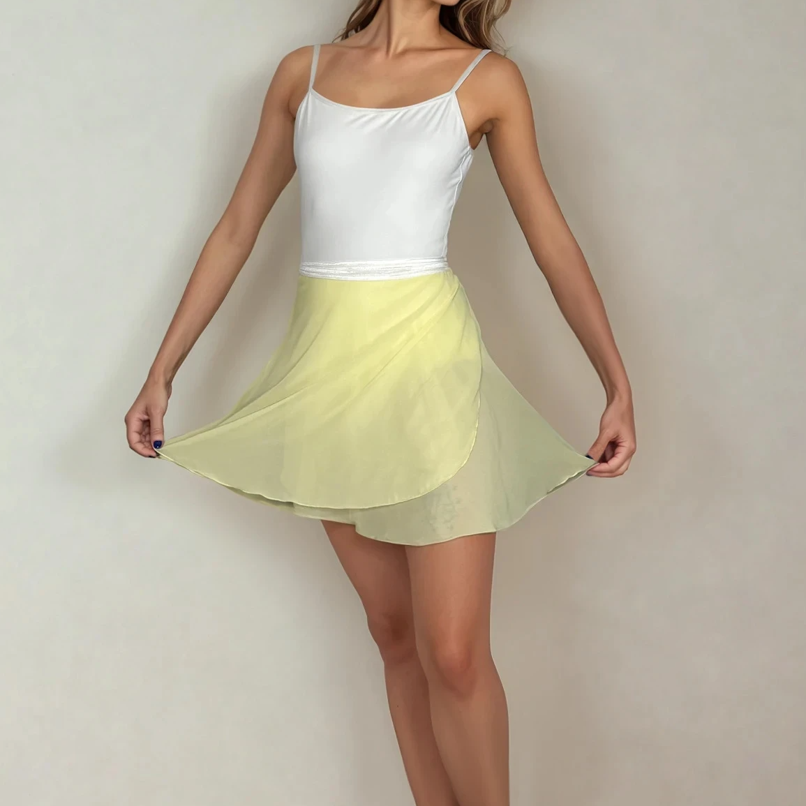 Limoncello Classical Chiffon Ballet Wrap Skirt