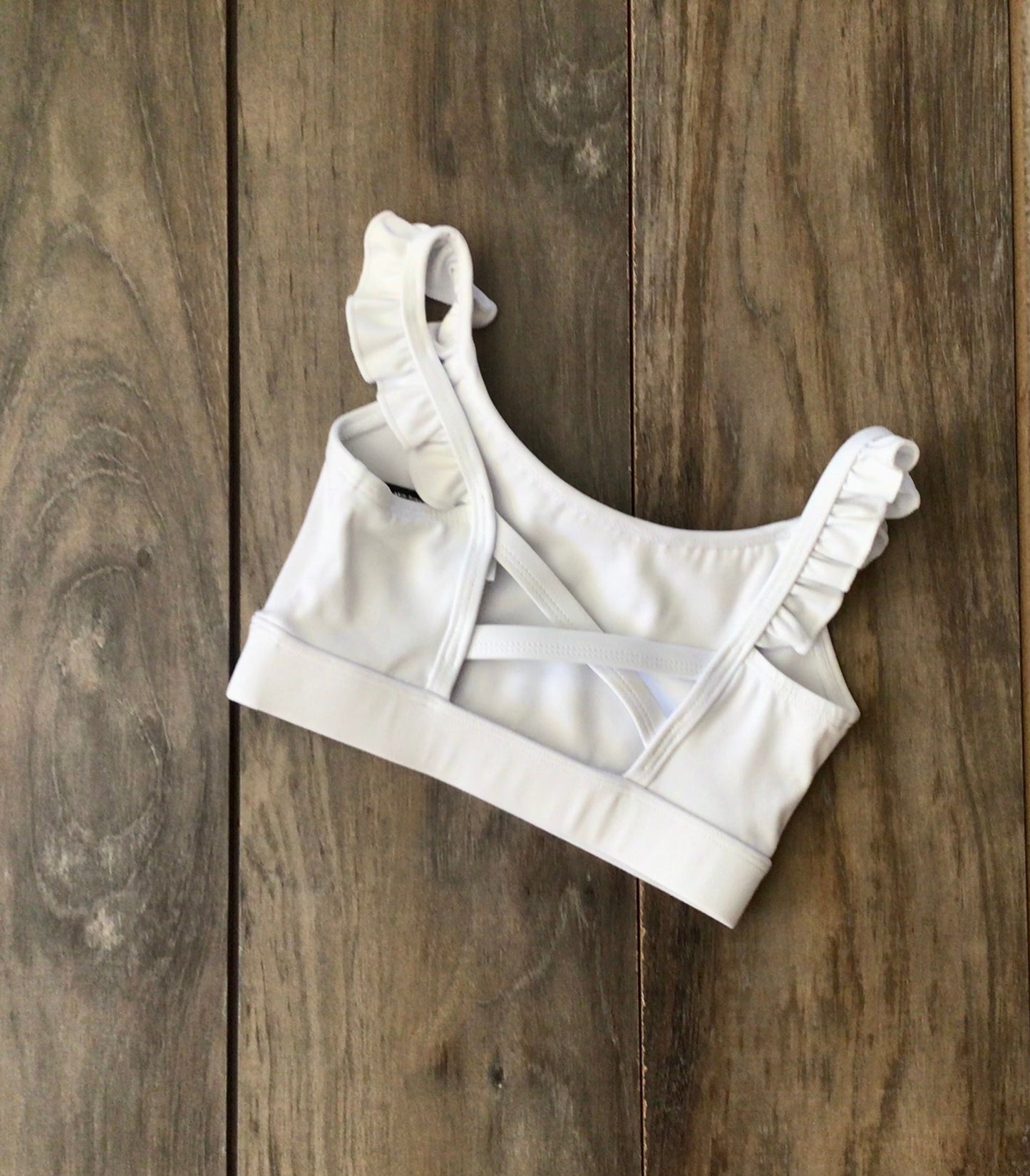 White Ruffle Top