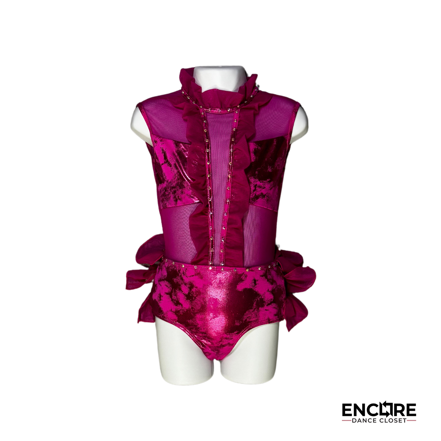 Playful Metallic Pink Leotard