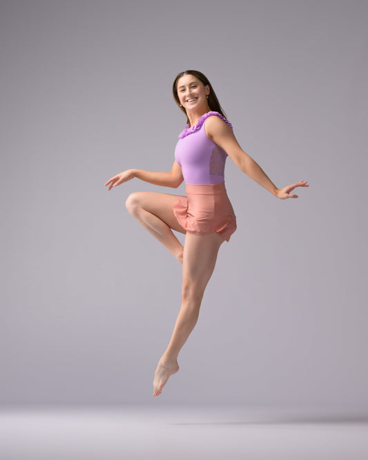 Dusty Rose Ballet Pull On Skirt - Demi