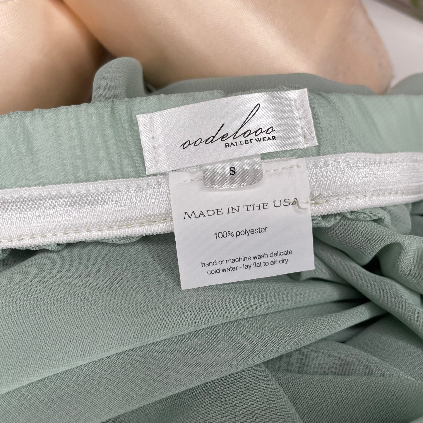 Pistachio Light Green Chiffon Ballet Pull On Skirt