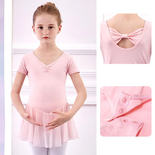 Short Sleeved Dance Leotard
