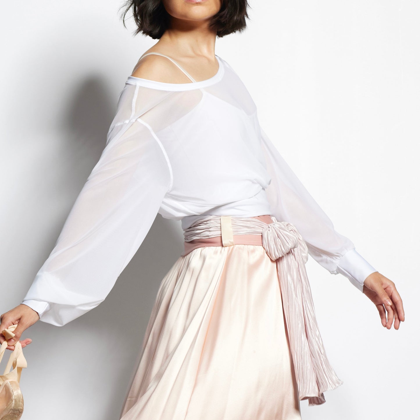 Sheer Mesh Pullover Top