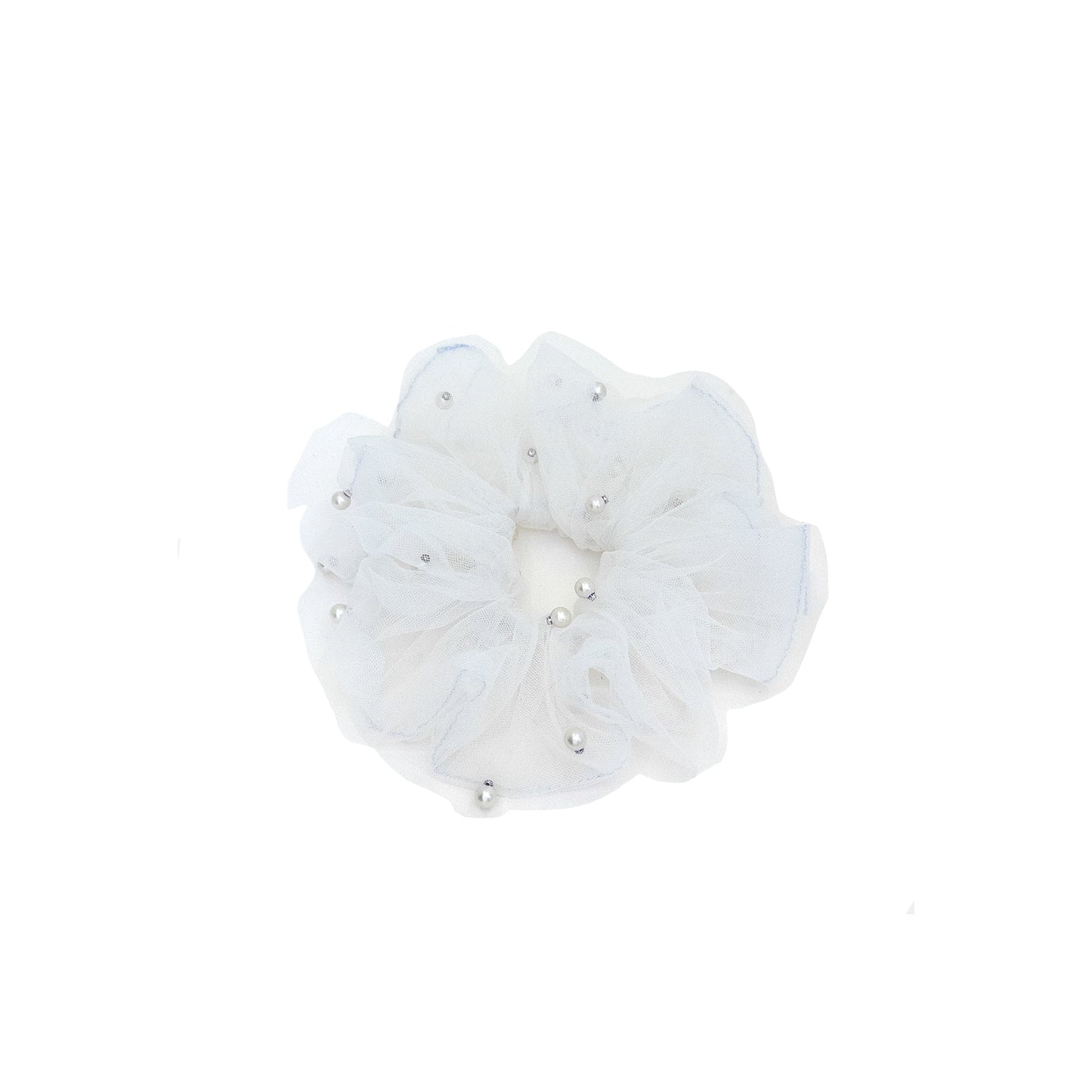 Pearl & Tulle Grande' Hair Scrunchie
