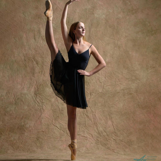 Black Chiffon Ballet Pull On Skirt