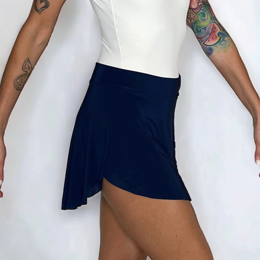 Navy Blue Ballet Pull On Skirt - Demi